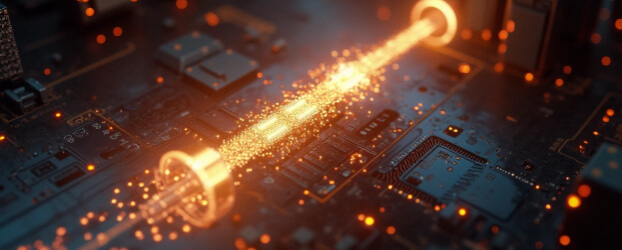 First Quantum Data Link